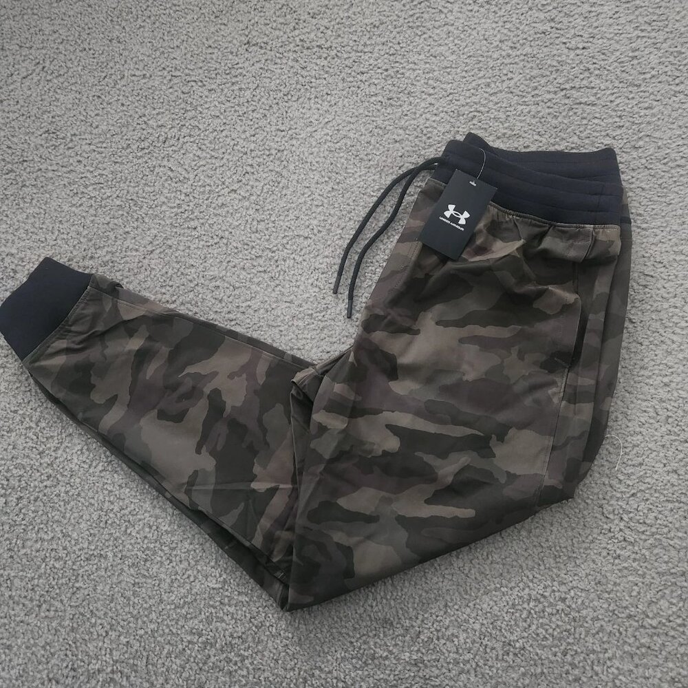 Under Armour UA Sportstyle Elite Printed Joggers 1379663 390 Green 2XL